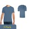 Gildan Unisex Softstyle T-Shirt Bundle, Indigo Blue Short Sleeve Crewneck Blanks for DIY Printing